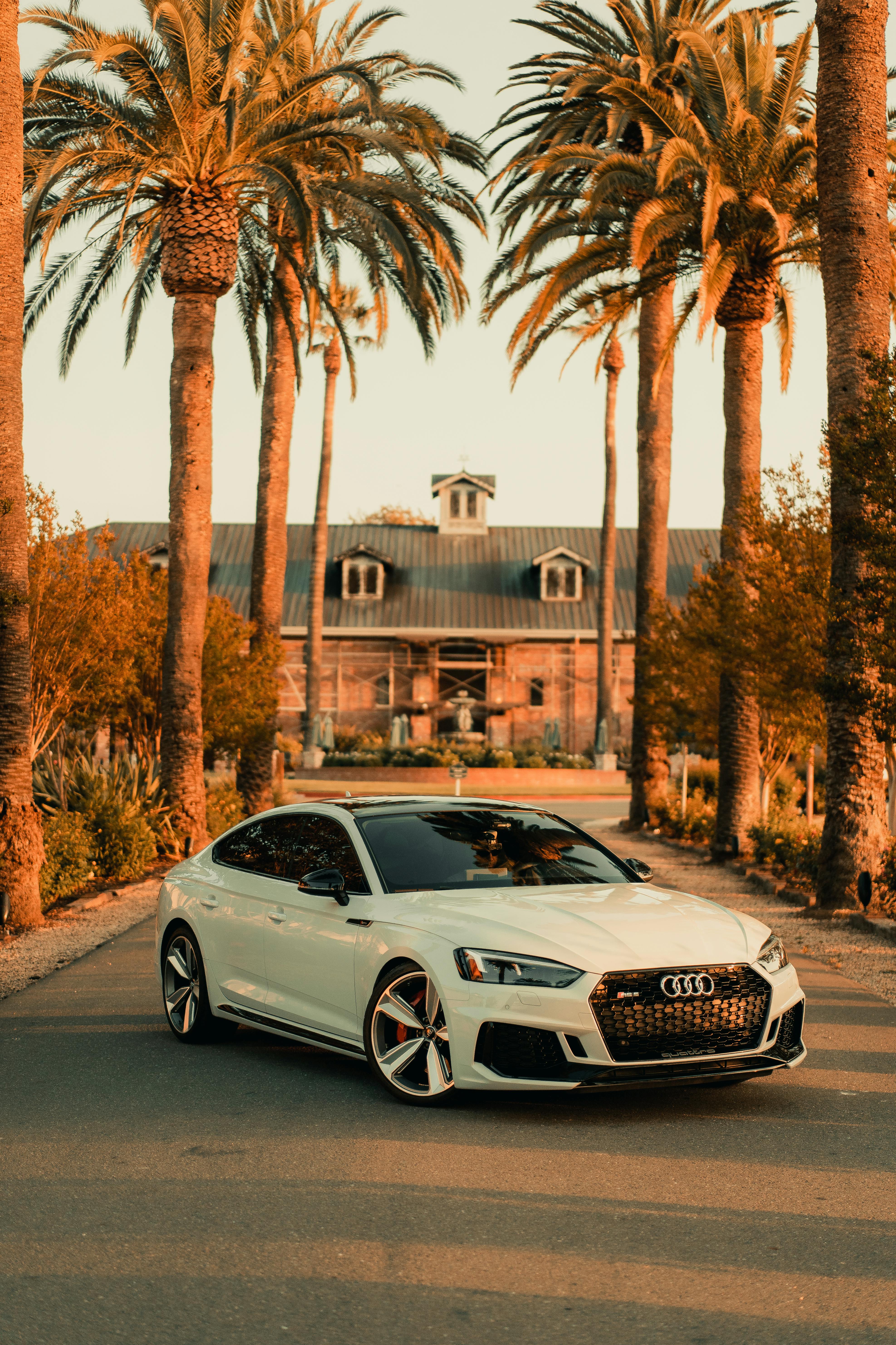 Photo of White Audi Parked on Road