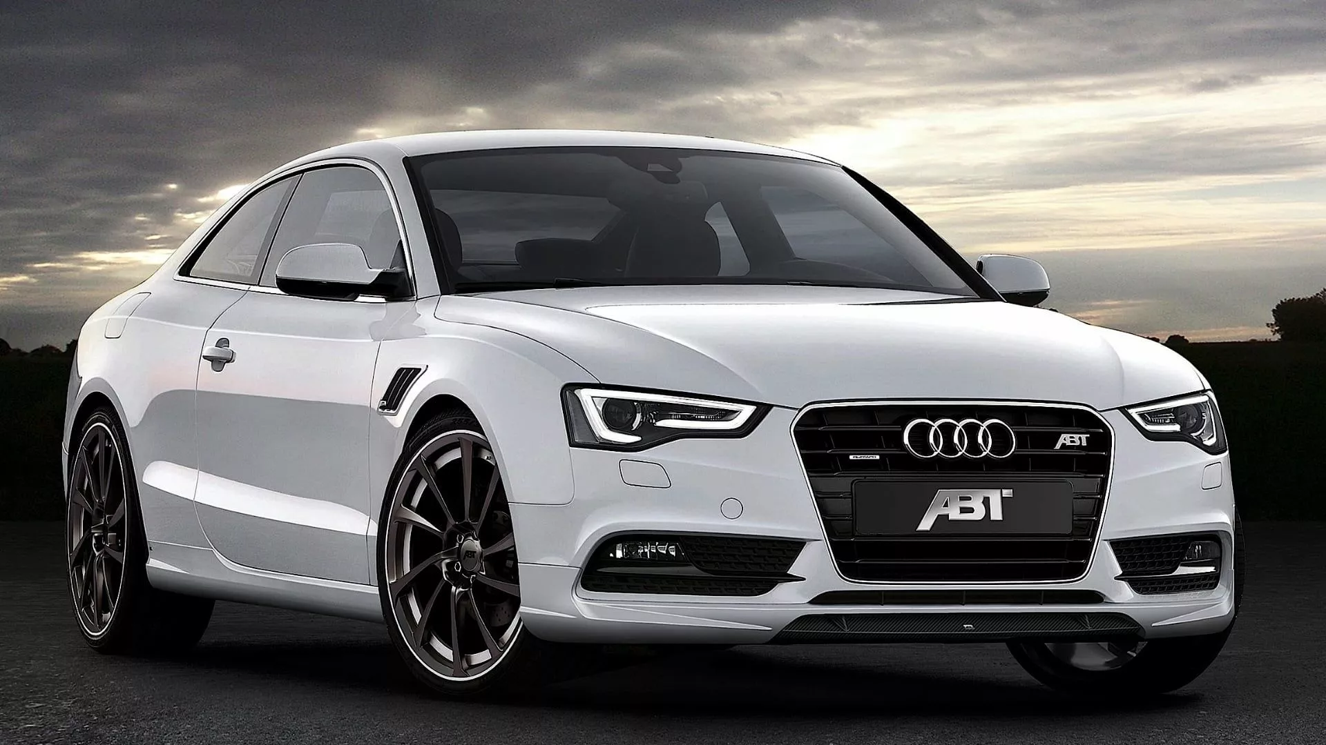 White Audi ABT car HD wallpaper