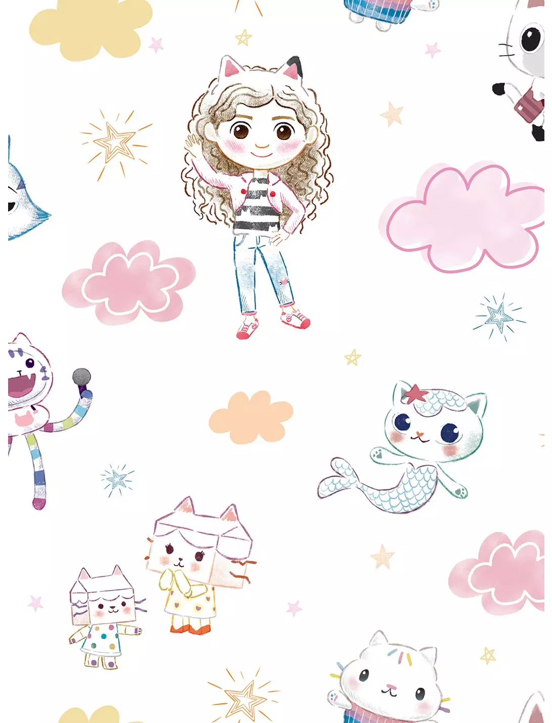 Dollhouse Sketch Characters Peel