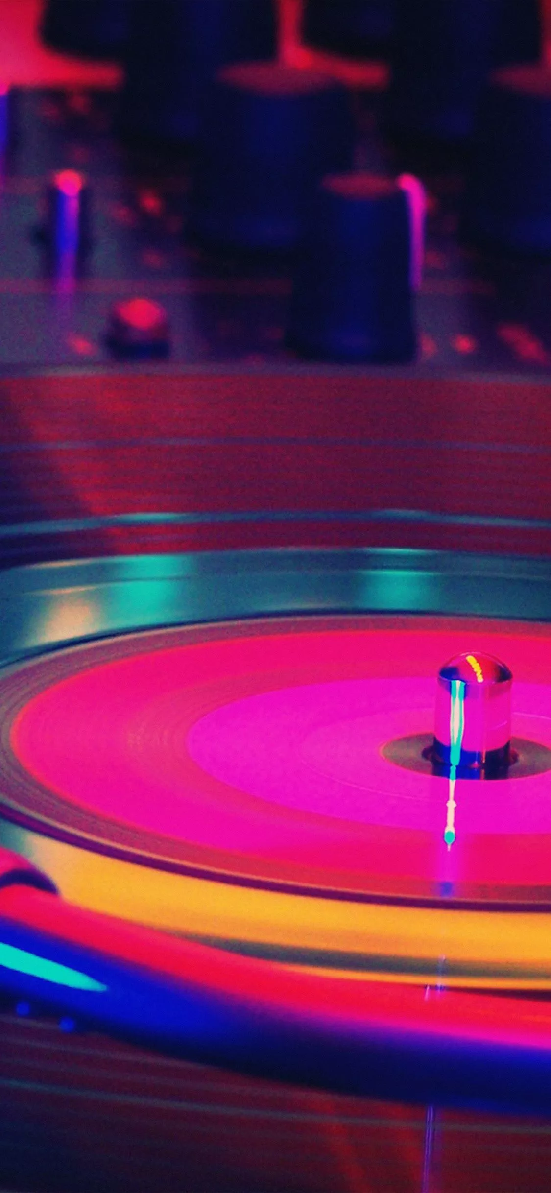 Music Dj Art Rainbow Color Red