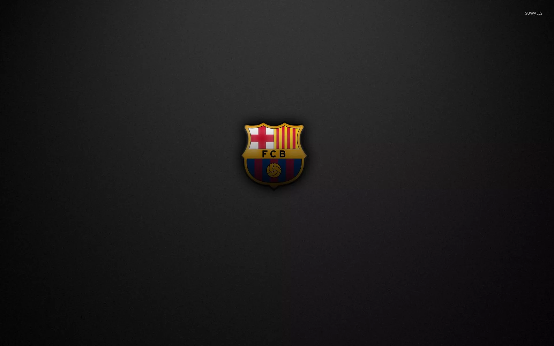 FC Barcelona on a gray texture