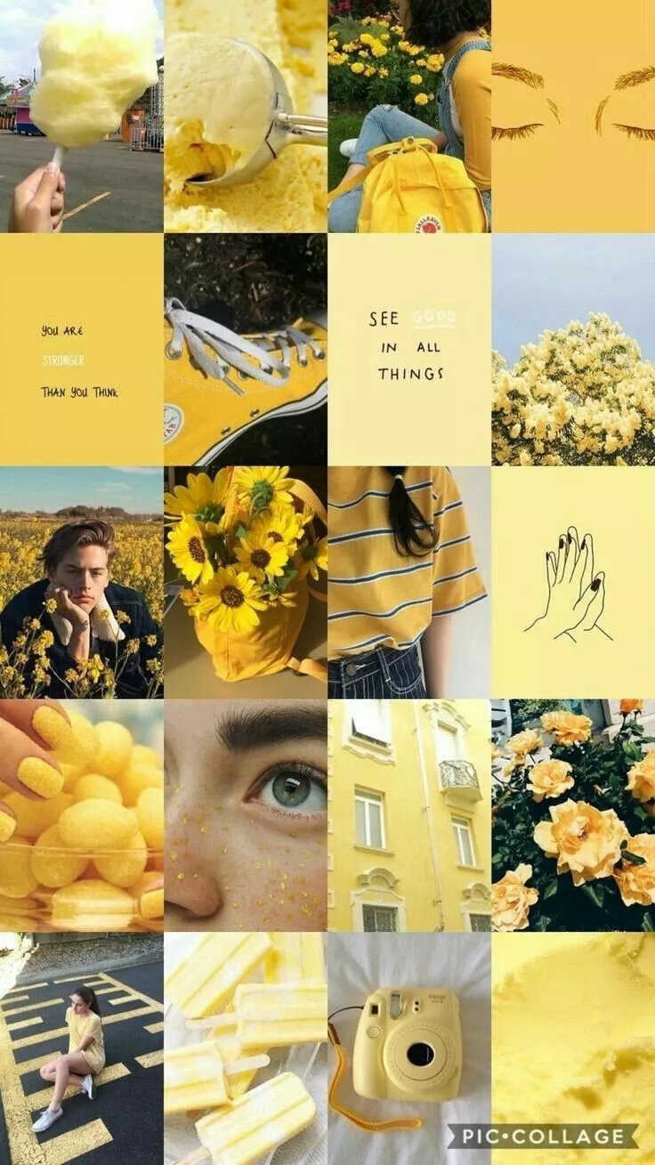 Yellow aesthetic pastel, Pastel