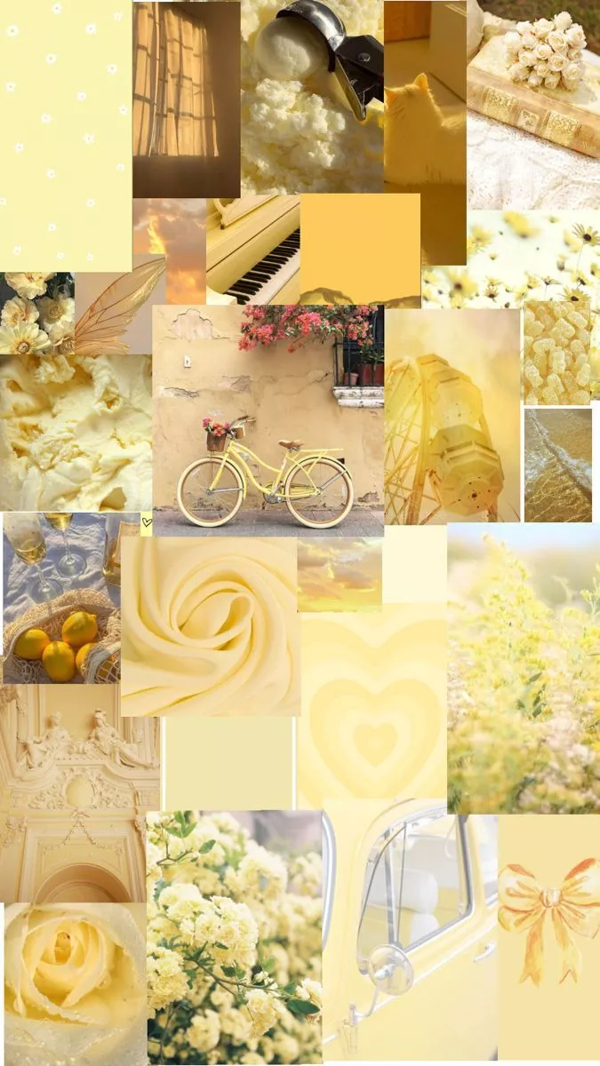 pale yellow wallpaper