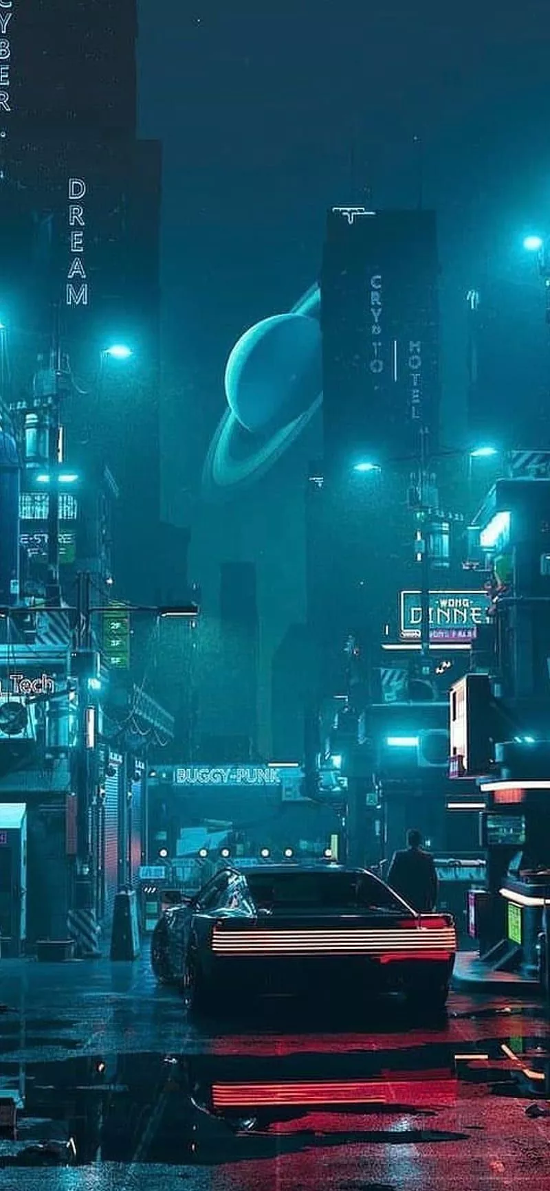 HD green future wallpaper