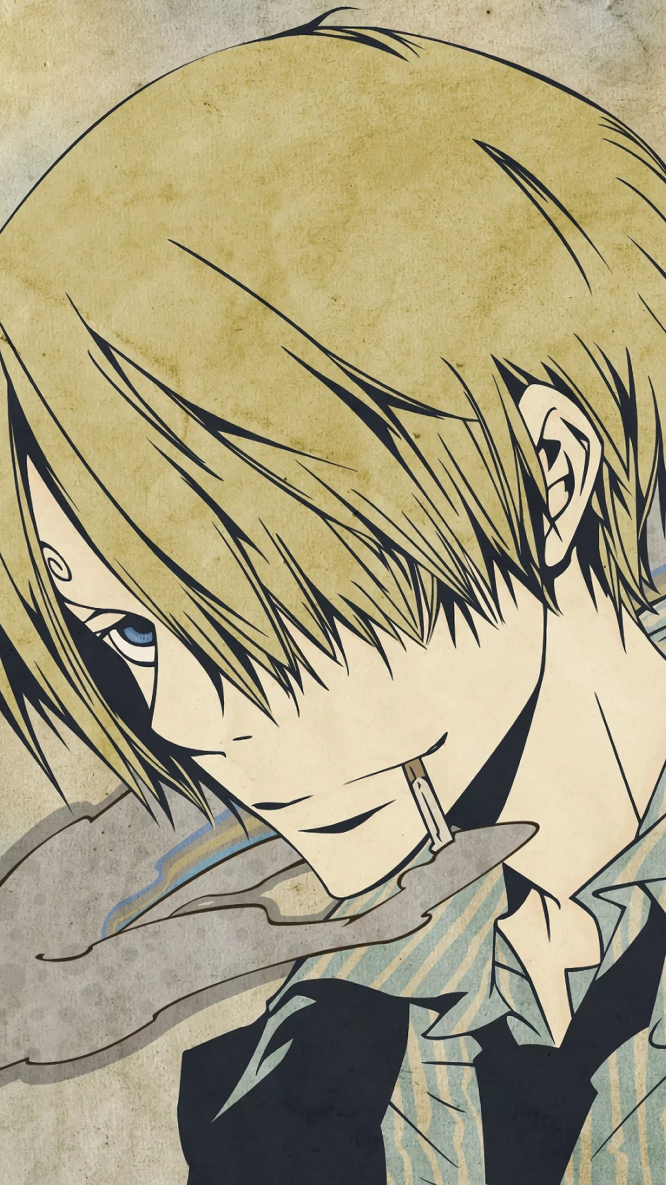 Sanji, Smoking, One Piece, 4k HD Phone