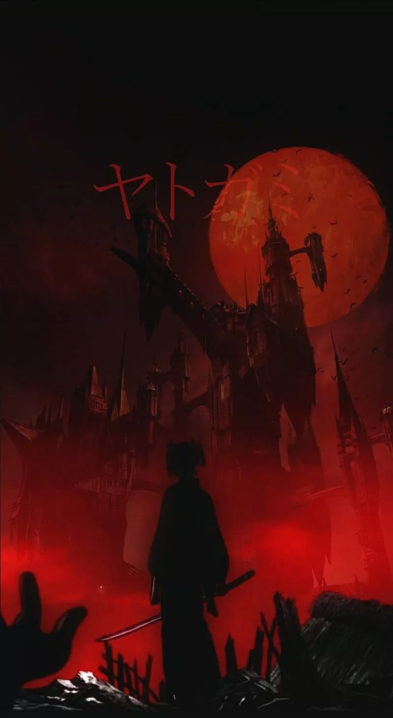 noragami, red, HD phone wallpaper