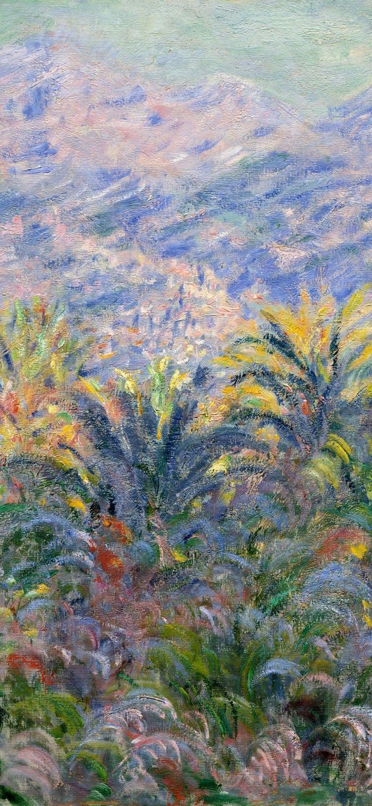 Wallpaper Claude Monet Palm Trees