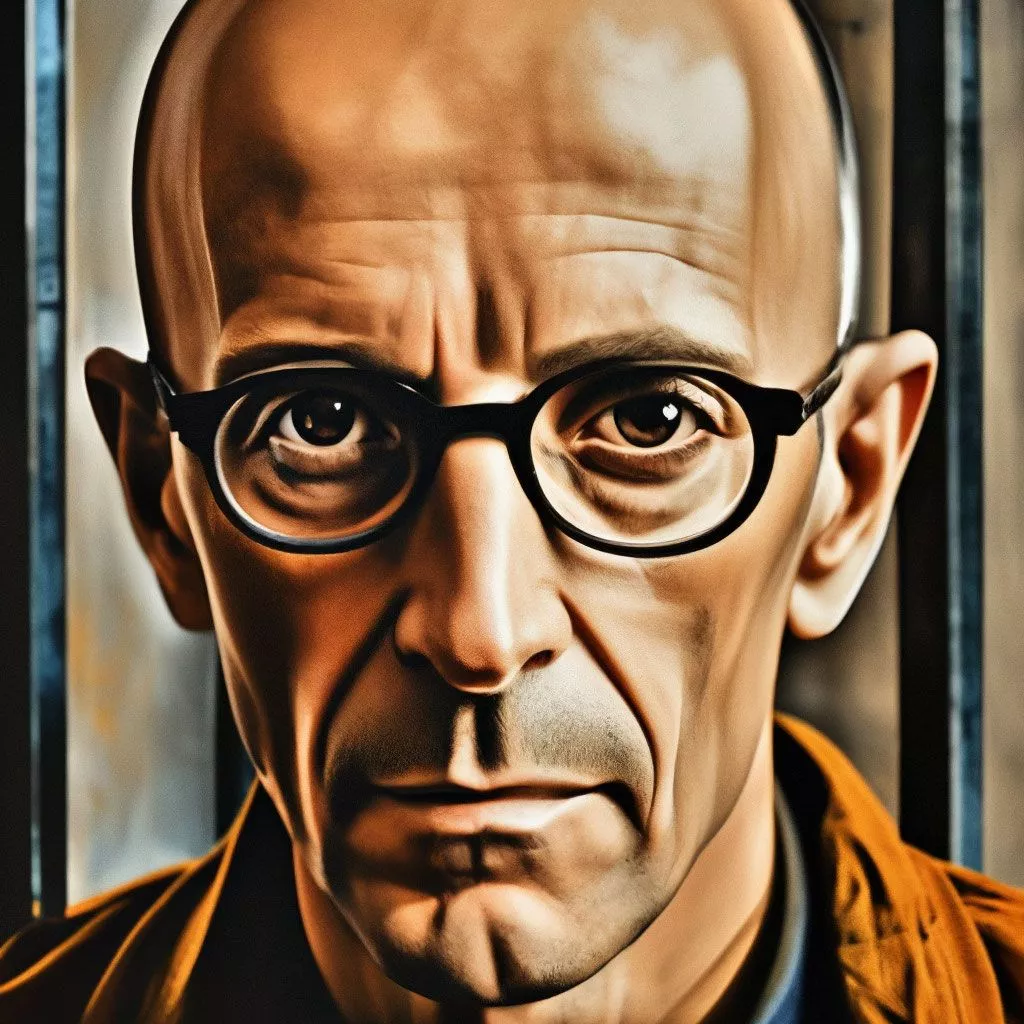 The painting Michel Foucault