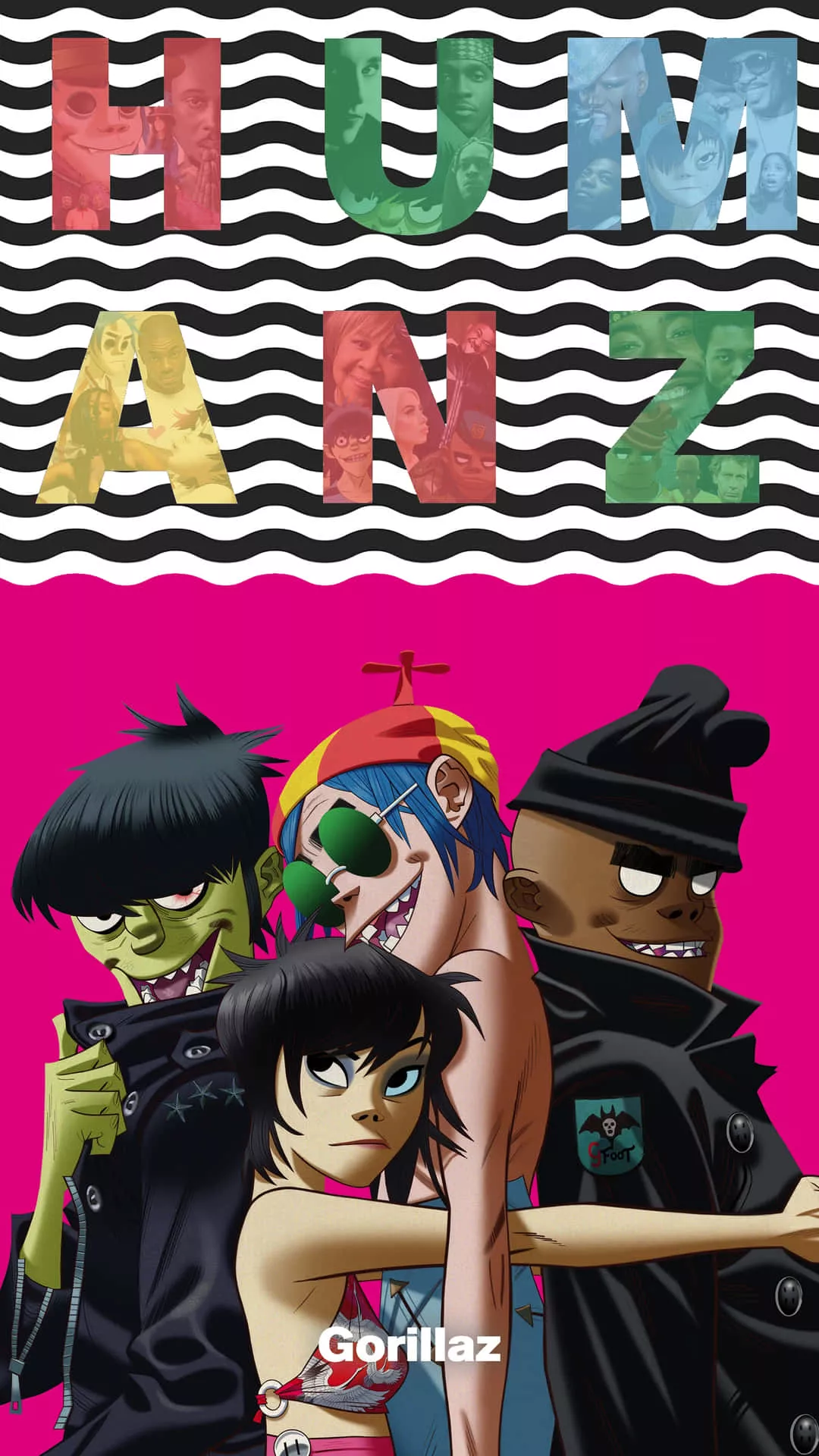 Download Gorillaz iPhone Humanz Poster