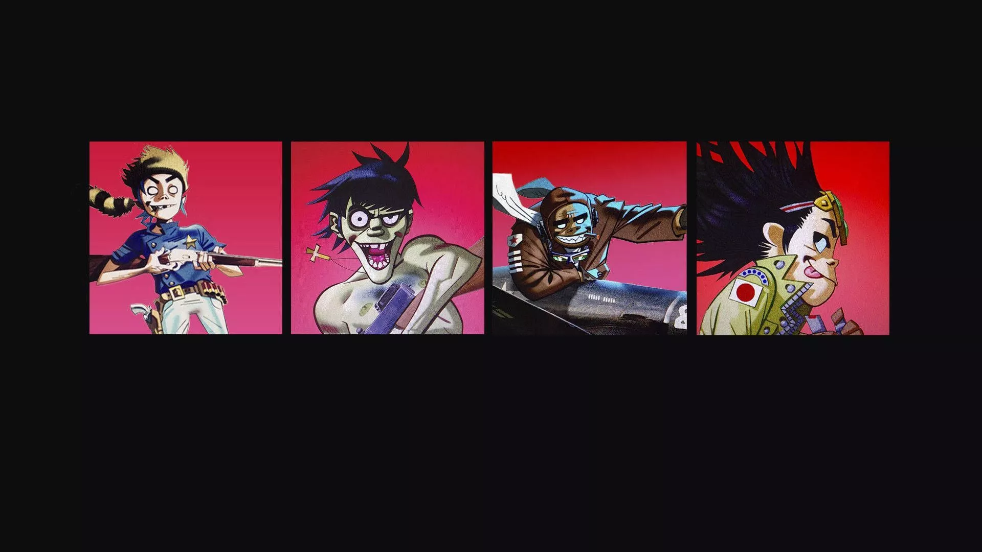 Download Gorillaz on the Move Wallpaper