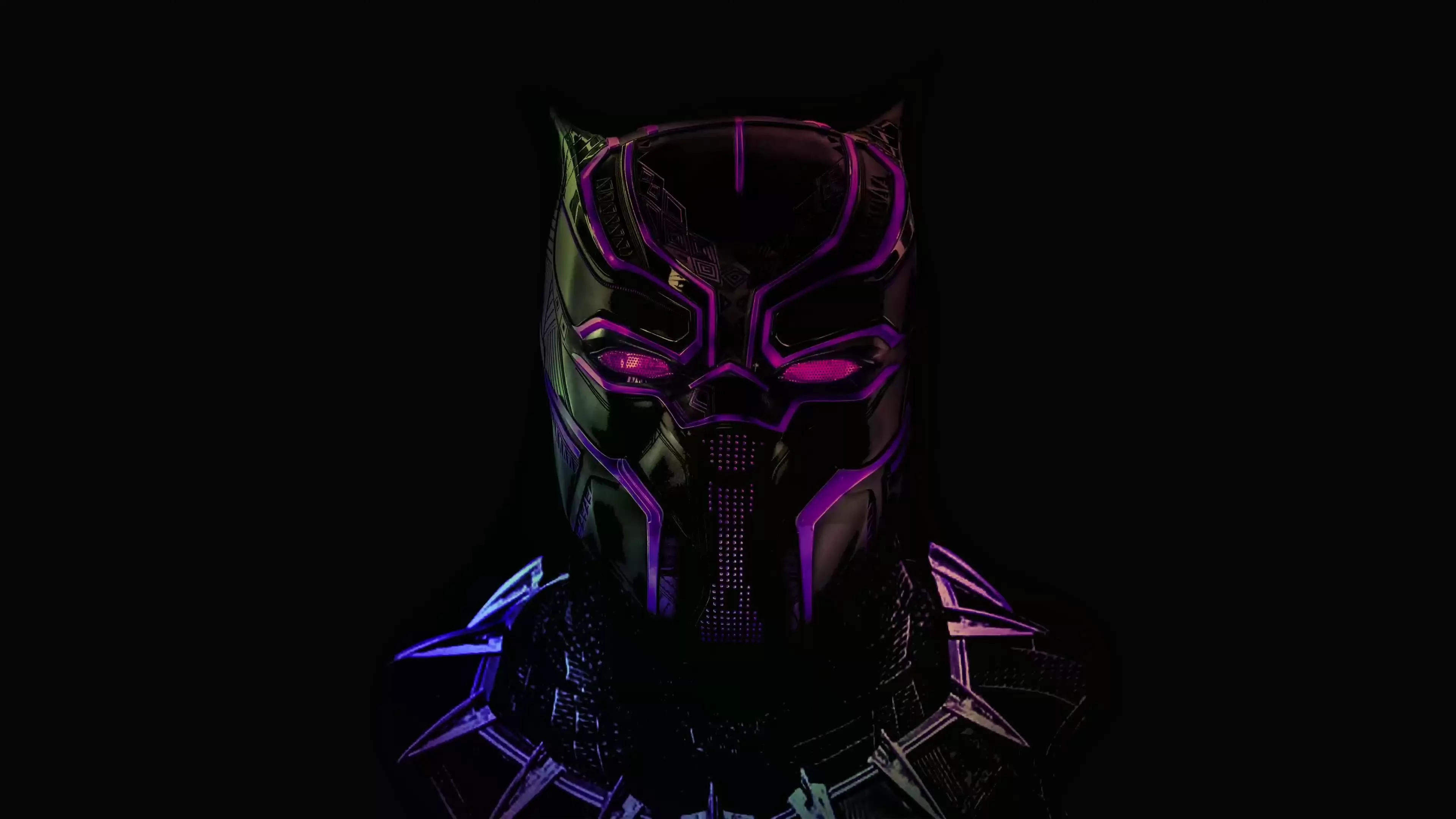 Black Panther RGB Majesty Live Wallpaper
