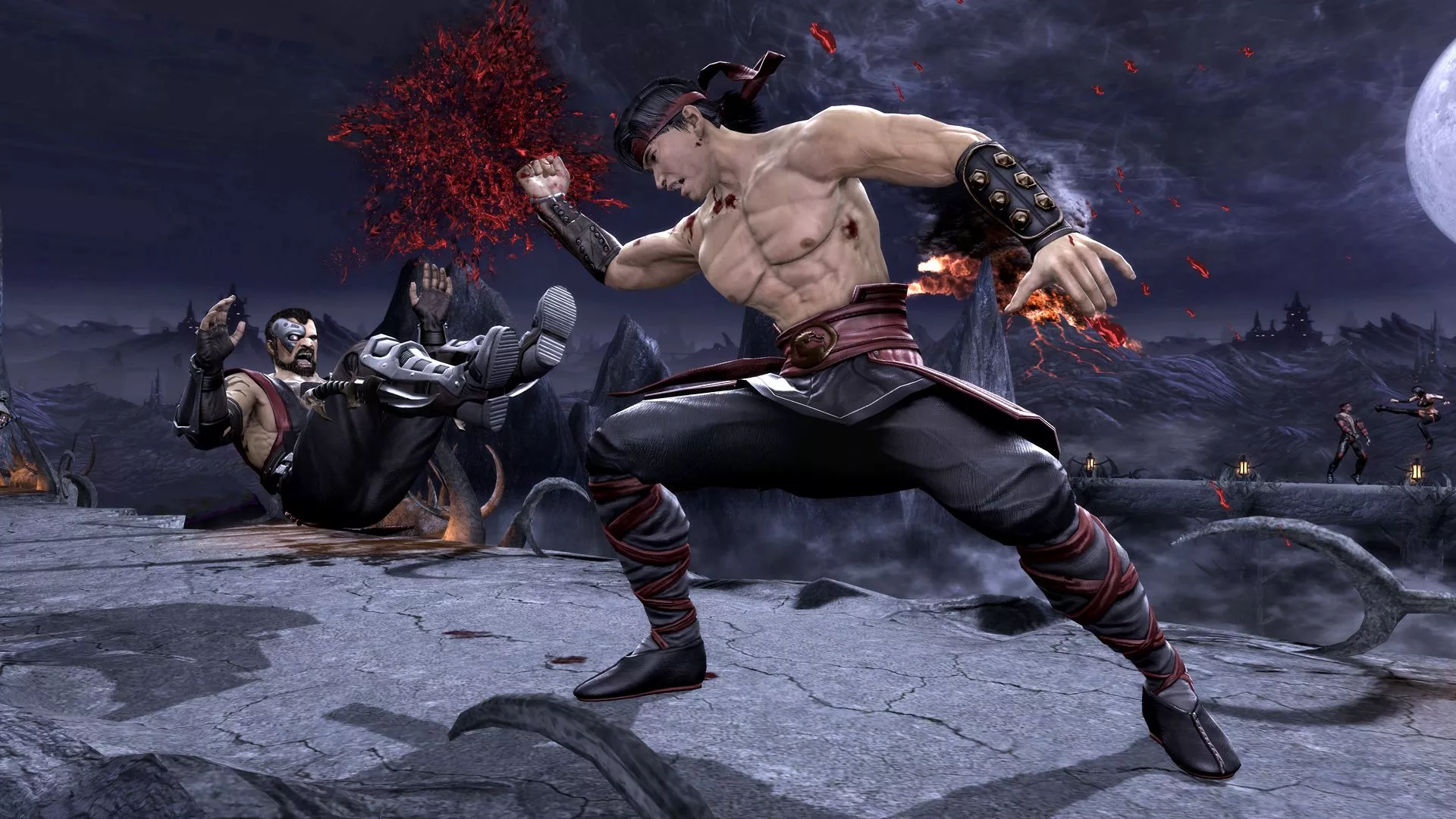 Wallpaper blow, Mortal Kombat, Liu Kang