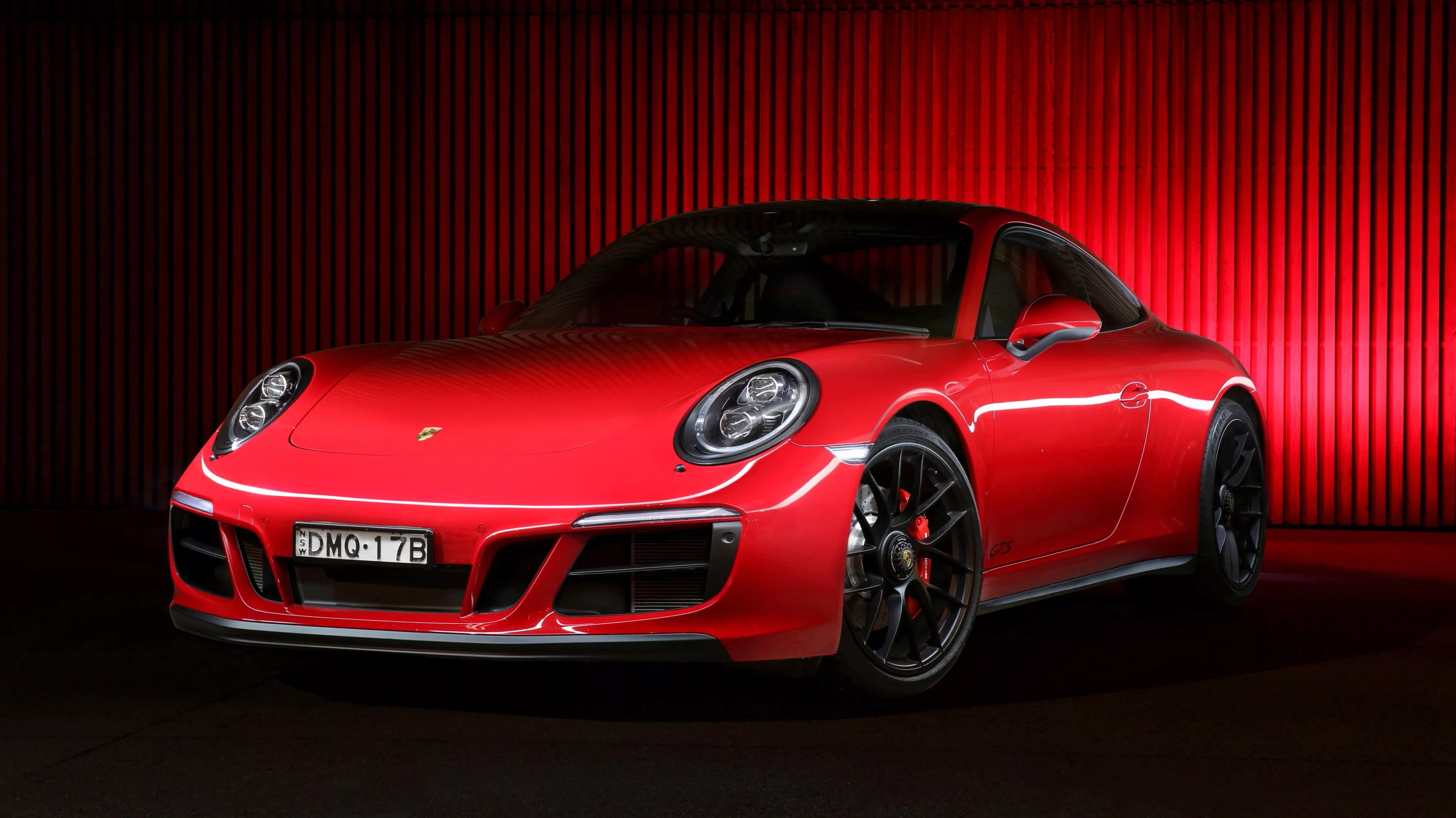 Red Porsche Carrera GT HD wallpaper