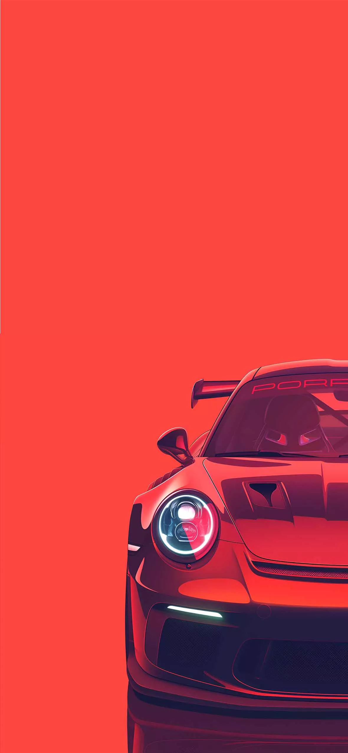 Porsche 911 Red and Blue Car Matching