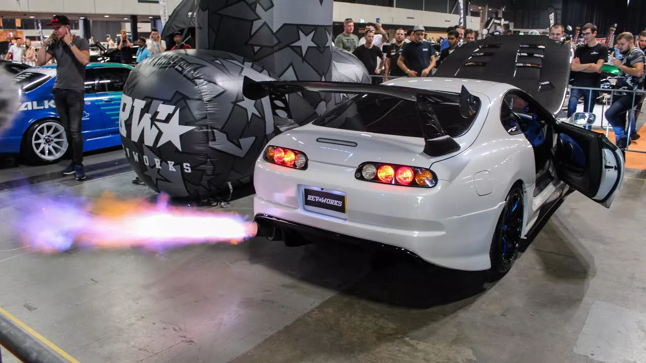 950HP FLAME THROWER Toyota Supra w