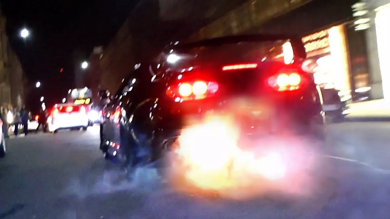 MAD Toyota Supra and flames