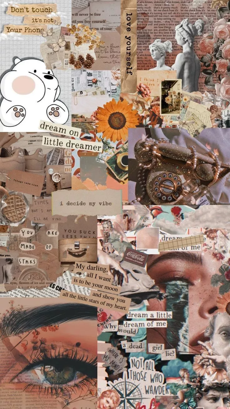 Aesthetic Vintage Brown Wallpaper