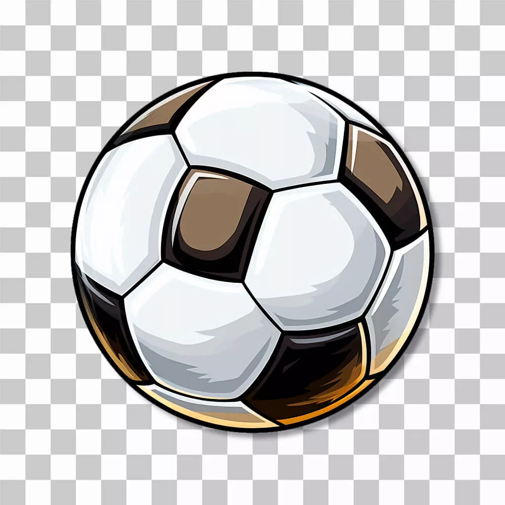 Playful Cartoon Soccer Ball ⚽️