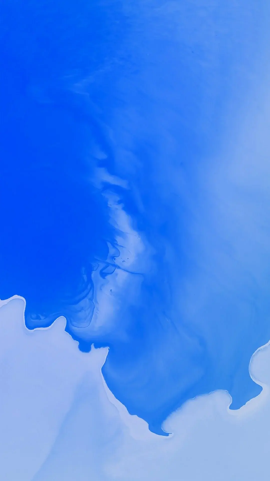 Blue Liquid From Above Wallpaper