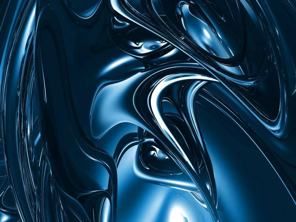 Fluid Blue Abstractions