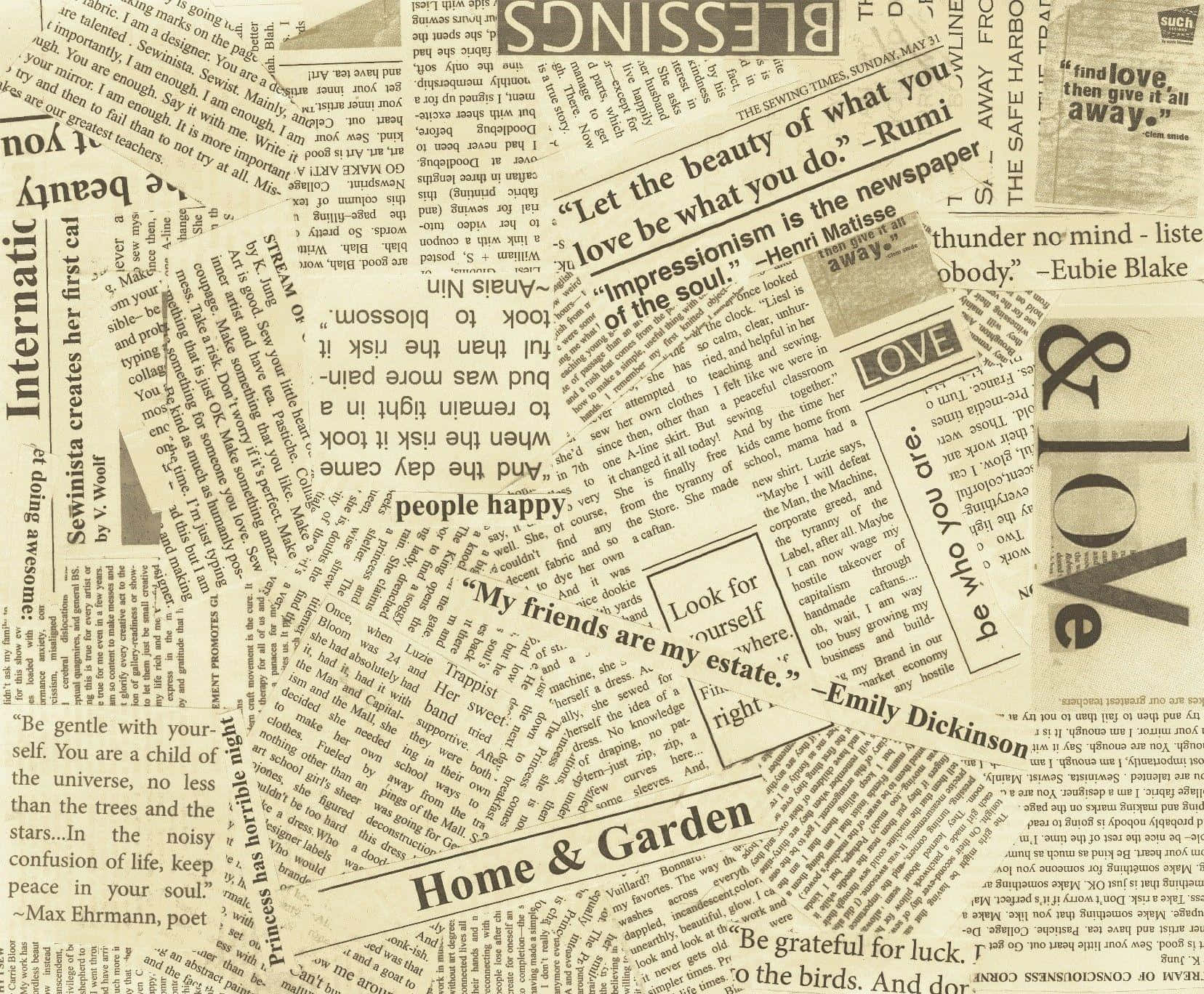 Old Newspaper Pages Wallpaper