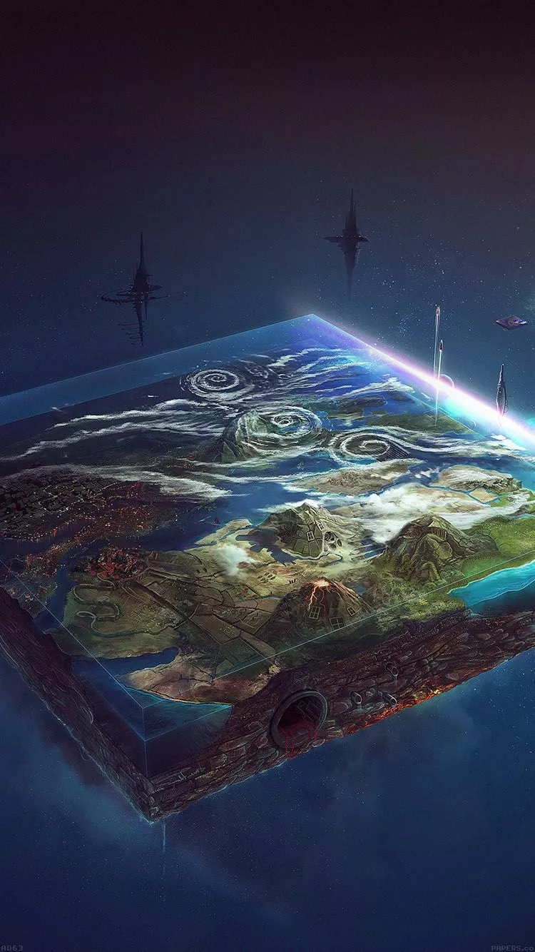 Earth In Square Space