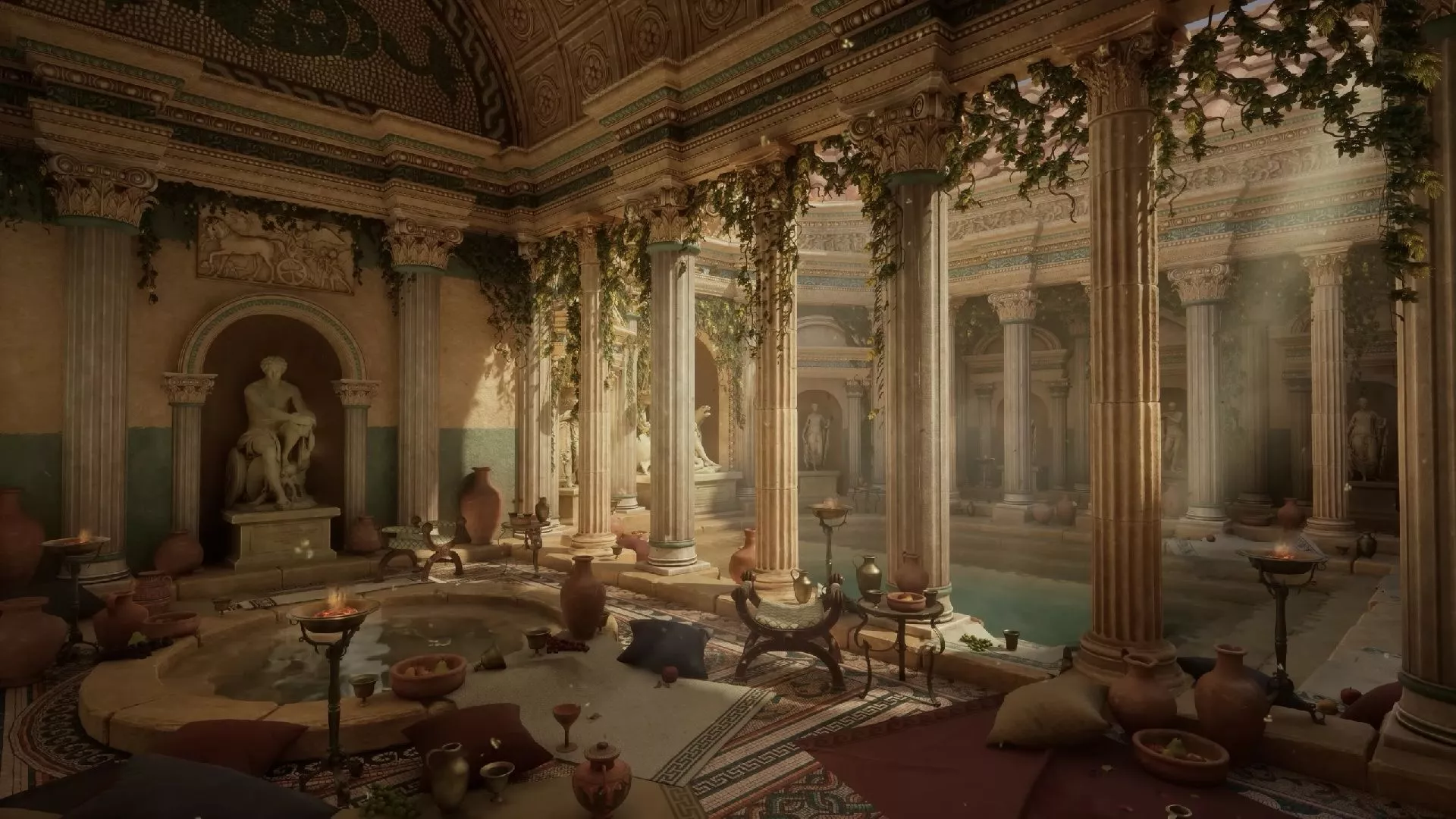 Roma, classical Roman art, Roman Baths