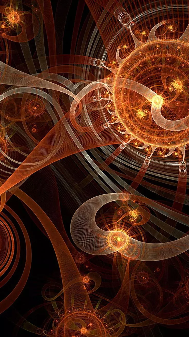 NewEvolution. Orange wallpaper, iPhone