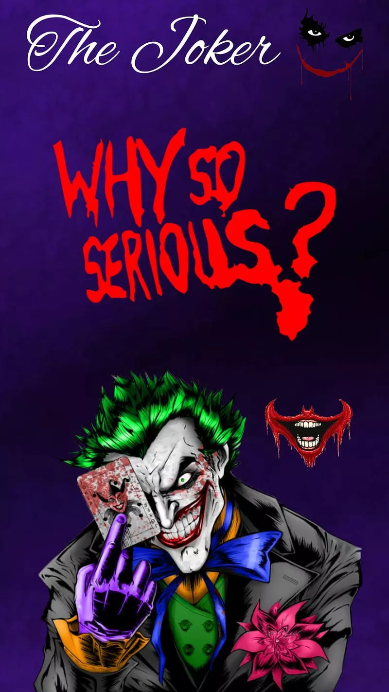 TheJokerfull, black, joker, purple, HD