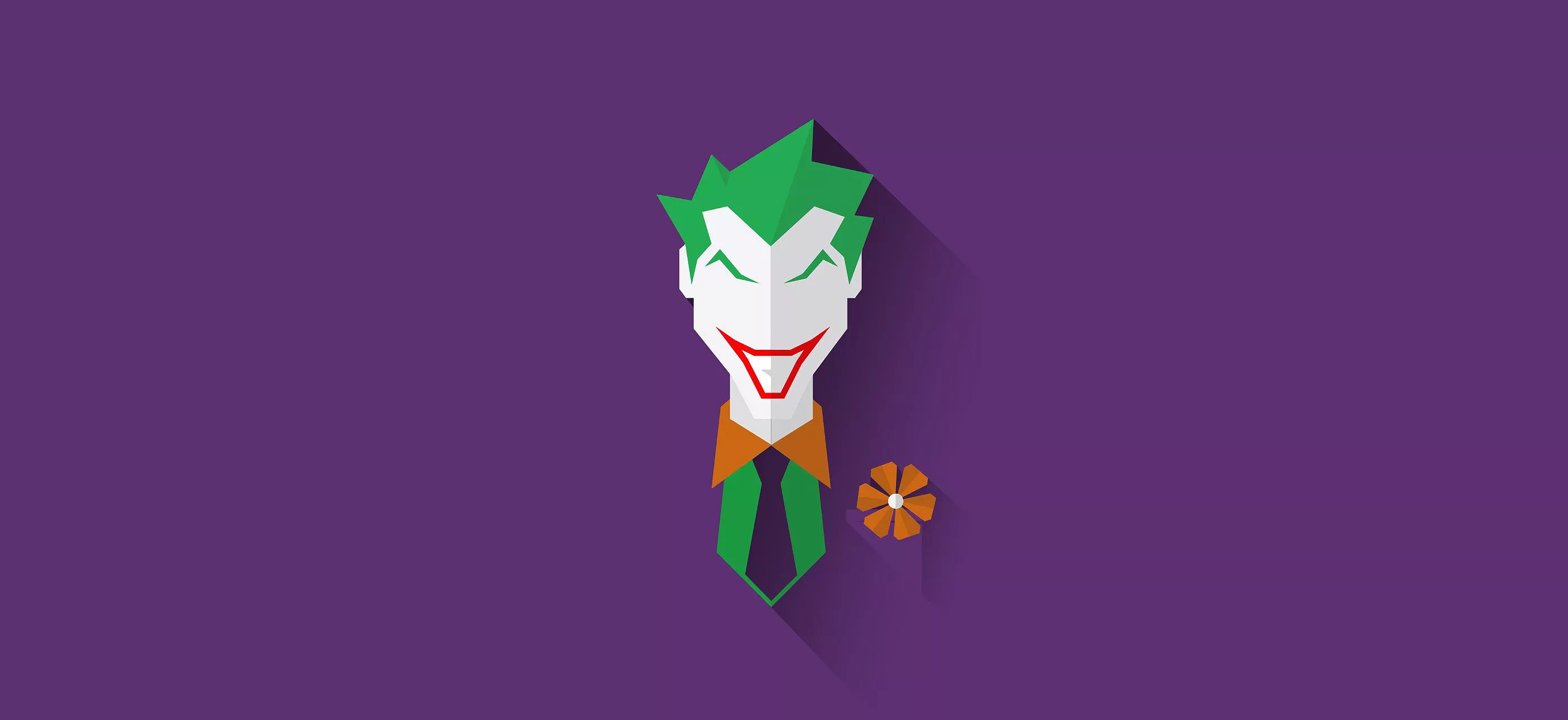 Joker Minimal Wallpaper, HD Superheroes