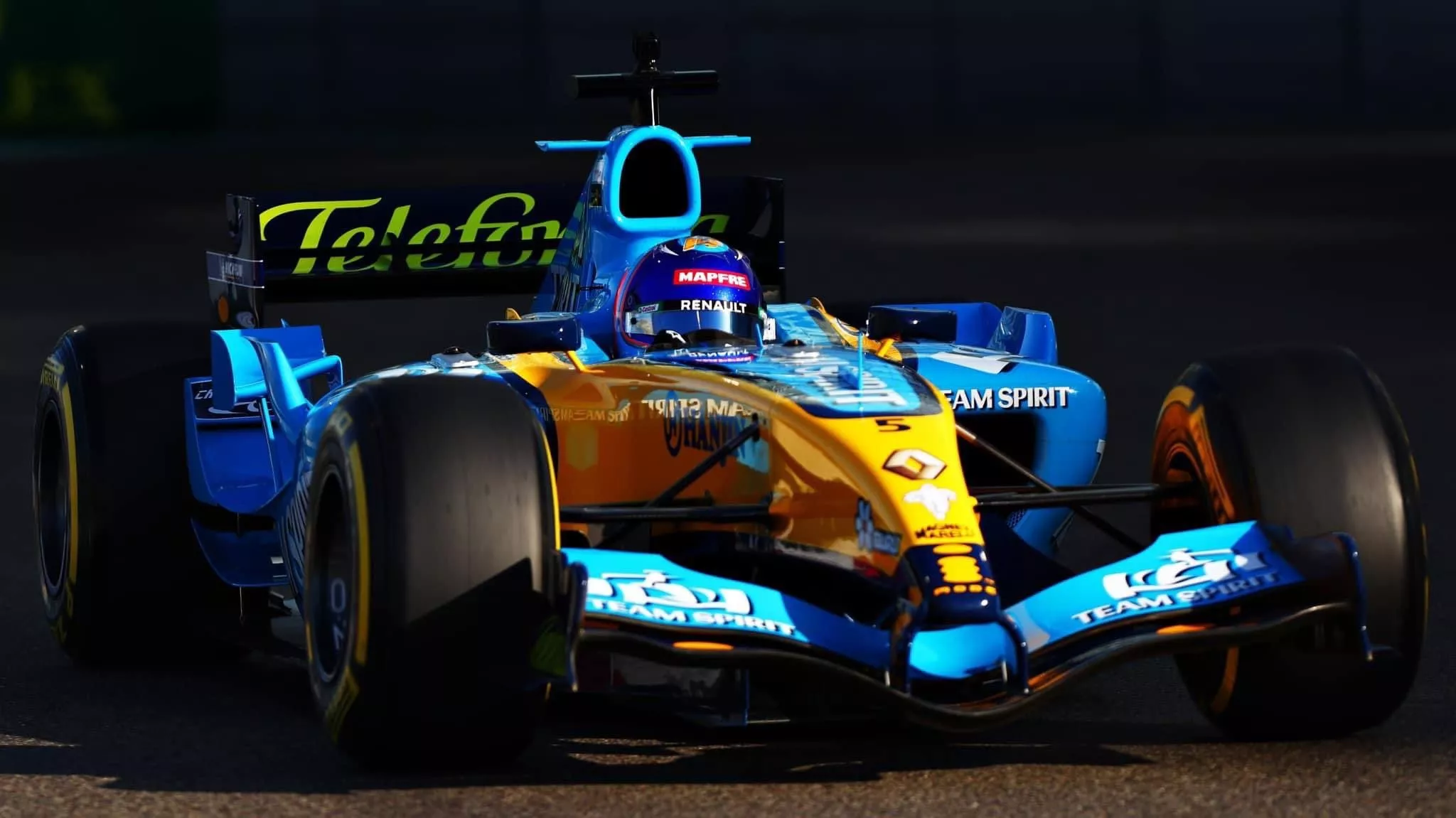 Fernando Alonso car still