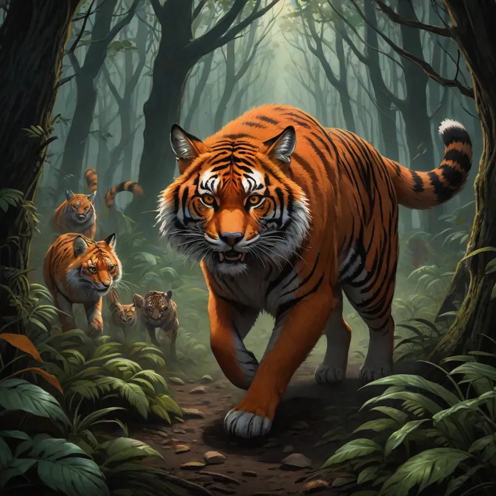 Clever Fox and the Fierce Tiger. Story