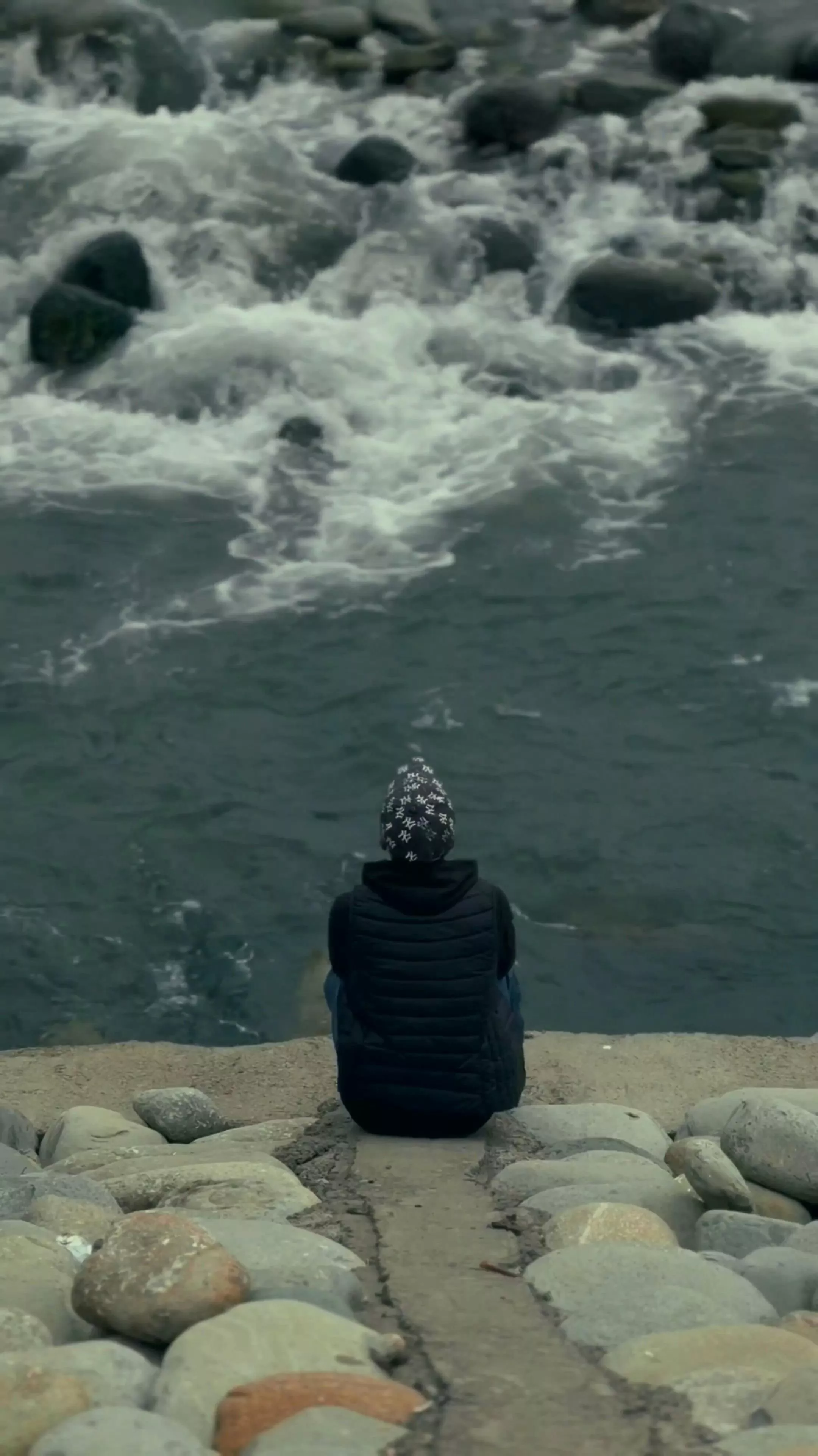 alone boy, sad, alone on the bank