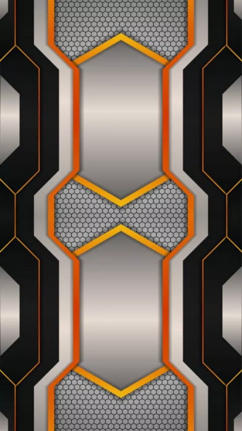 Orange and store silver wallpaper