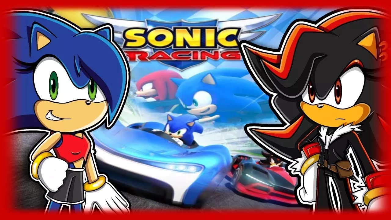 Sonica and Shadina PLAY Sonic Racing