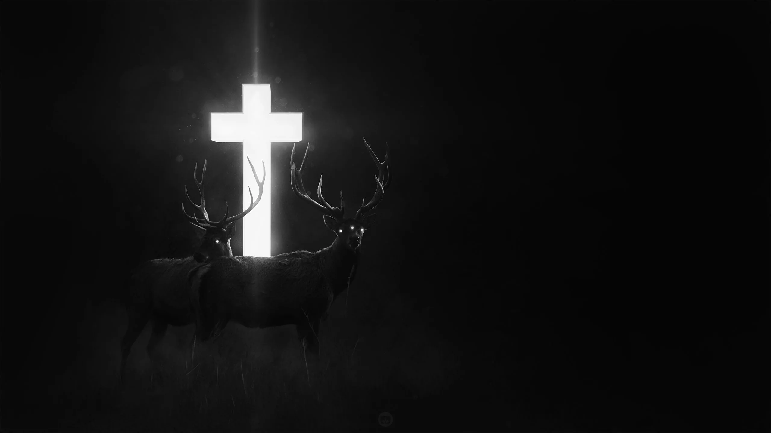 Download Cross Dark Fantasy Deer Dark