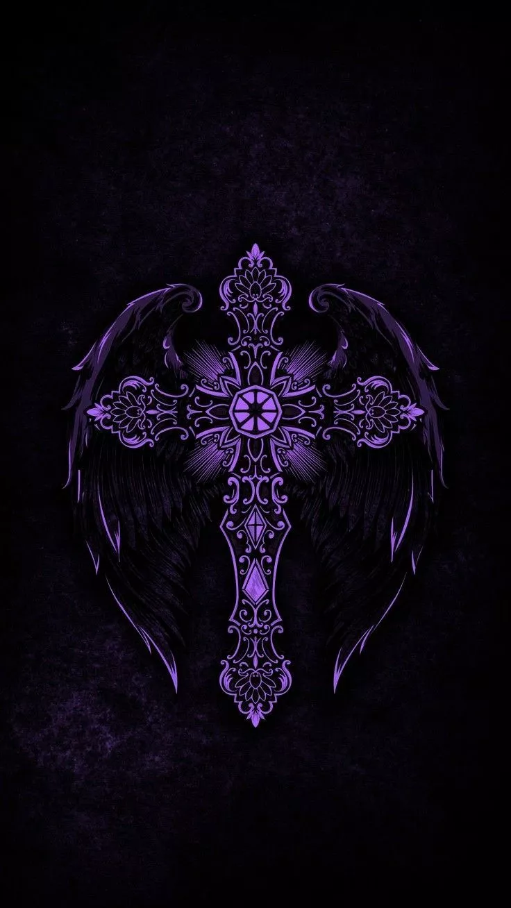 Jackie on CROSSES. Goth wallpaper