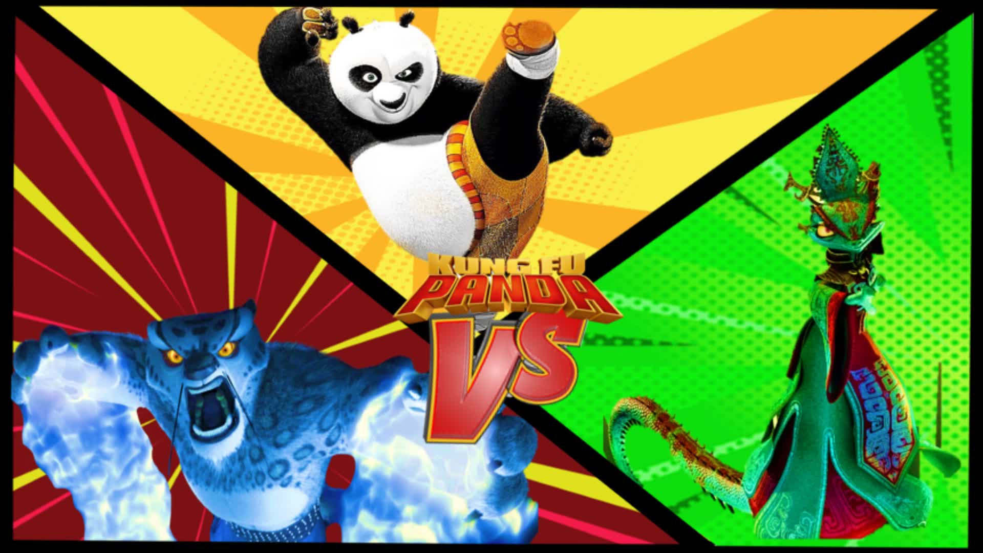 Kung Fu Panda vs Tai Lung vs Chameleon