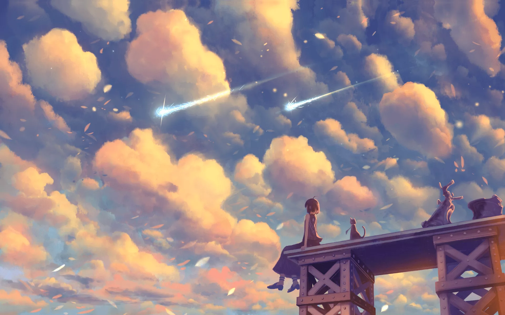 Dreamy Horizons: An HD Anime Wallpaper