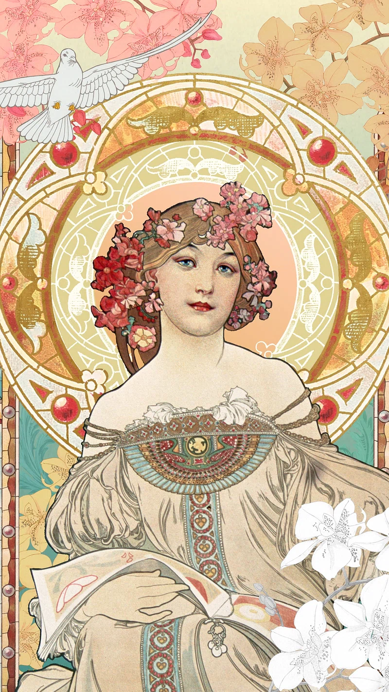 Art Nouveau Wallpaper Image. Free