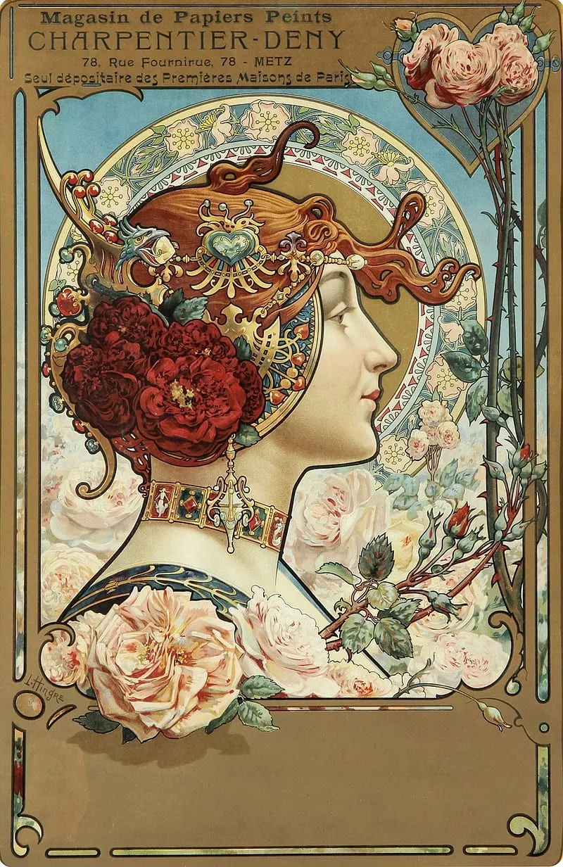 HD art nouveau wallpaper
