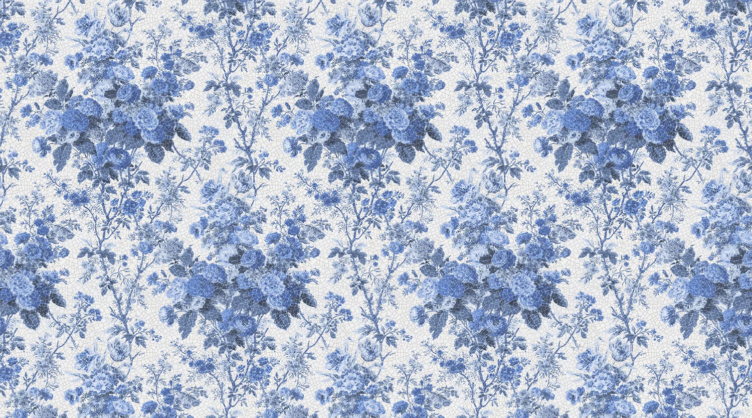 Porcelain, Floral Pattern Wallpaper