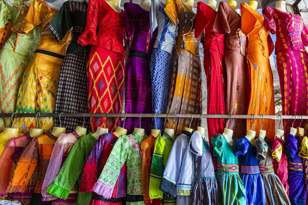 Colourful clothes, Myitkyina, Kachin