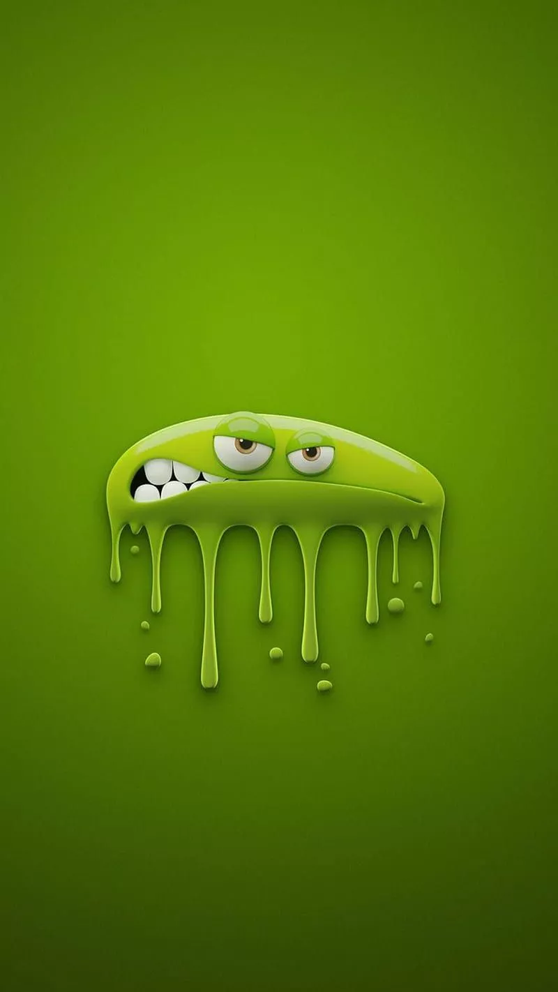 HD green cartoon character wallpaper