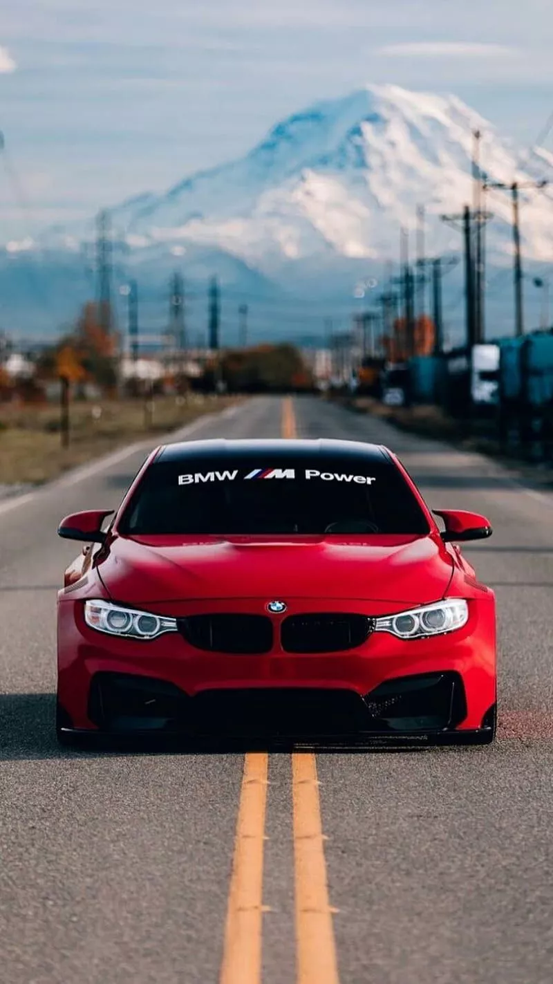 BMW M4, car, coupe, m power, red