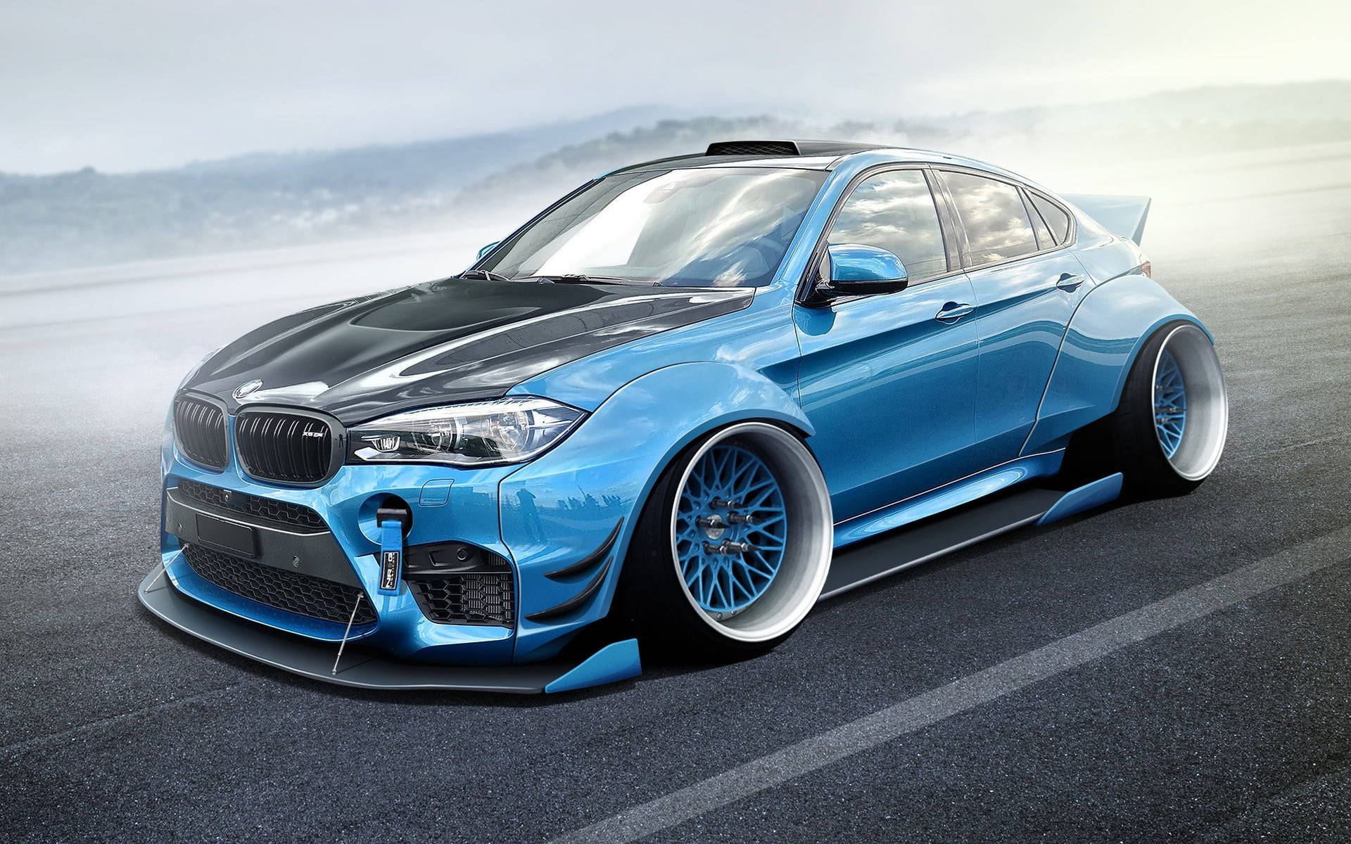 Download Majestic BMW X6 M in Icy Blue