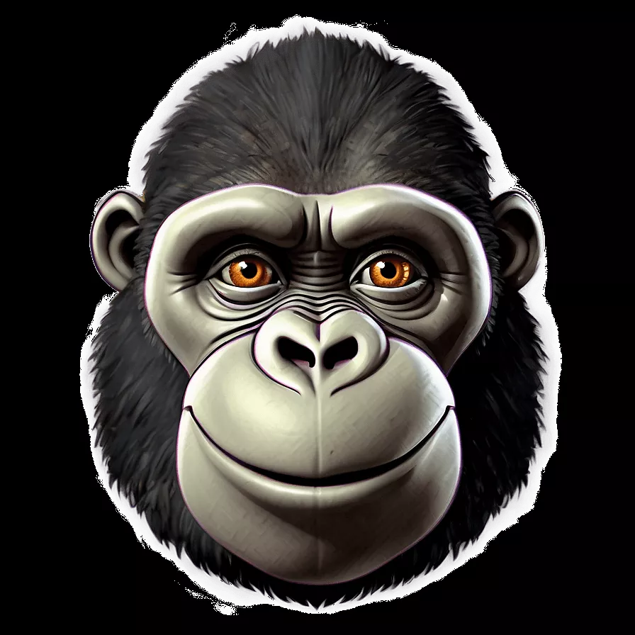Cartoon Gorilla Character Png Jkf43
