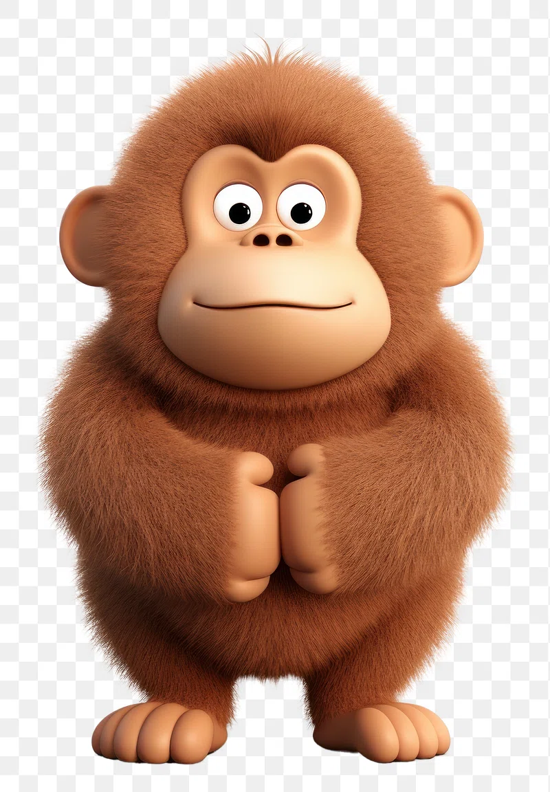 Monkey Cartoon PNG Image. Free Photo
