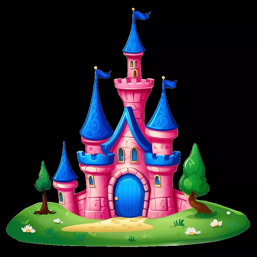 Cartoon Disney Castle Design Png Pps43