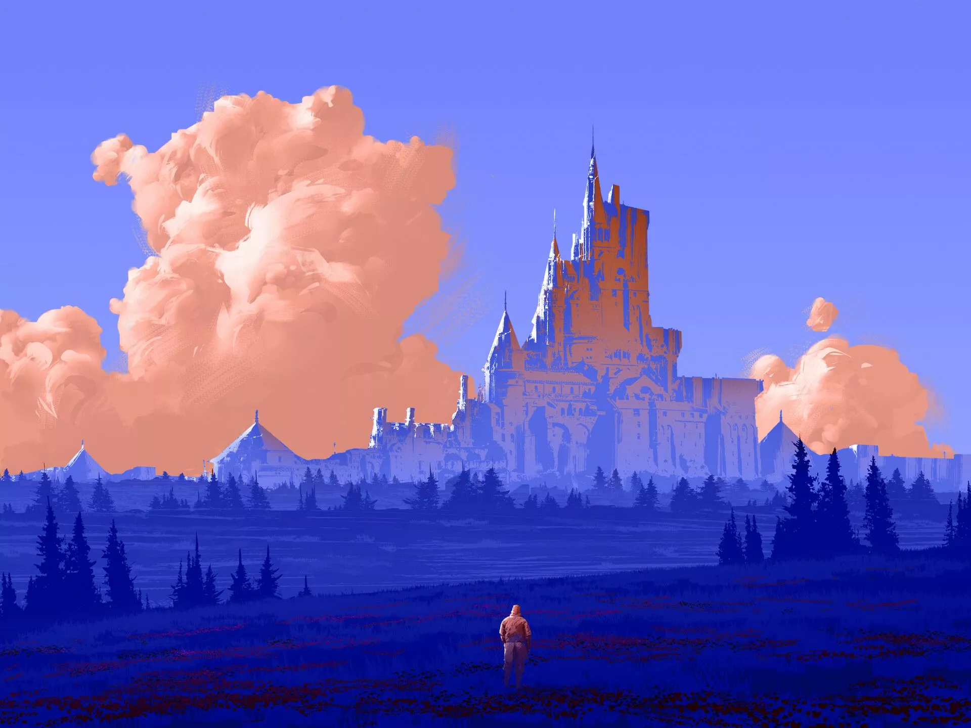 Fantasy Castle HD Alone Wallpaper, HD